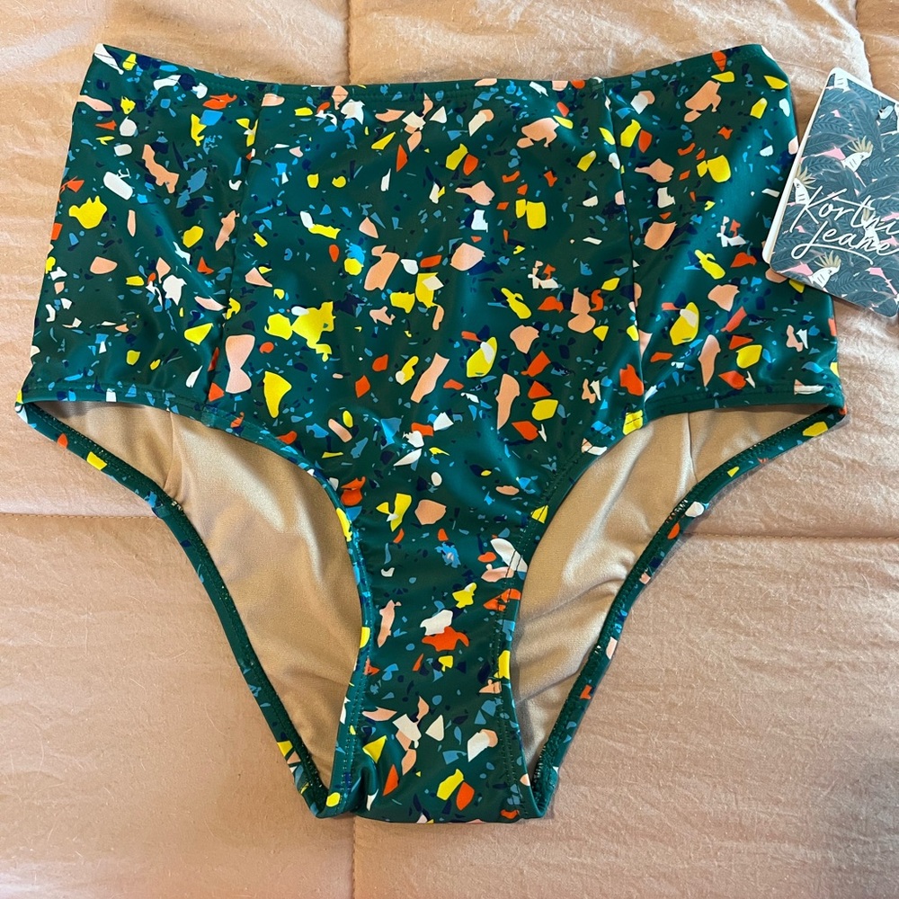 Small terrazzo cut high kortni jeane NWT